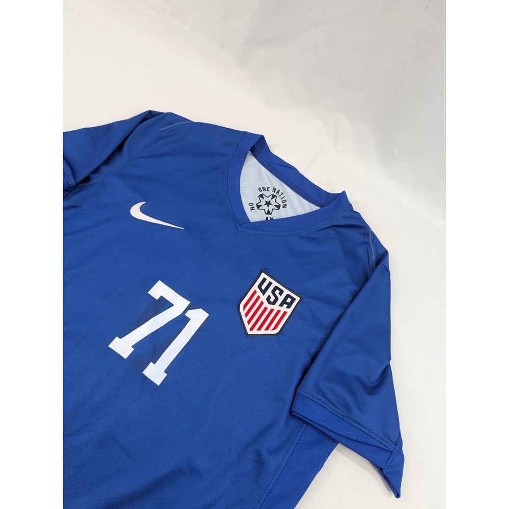 Nike USA USMNT Pulisic #71 Stadium Away Jersey Men Small Ally Marquand